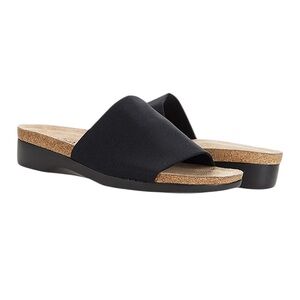 Munro‎ Casita Black Walking Wedge Stretch Slide Size 11 M